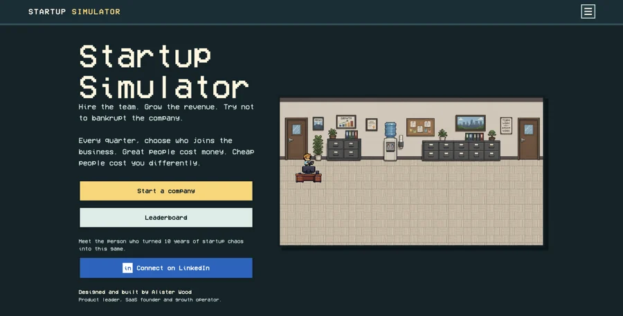 Startup Simulator product screenshot